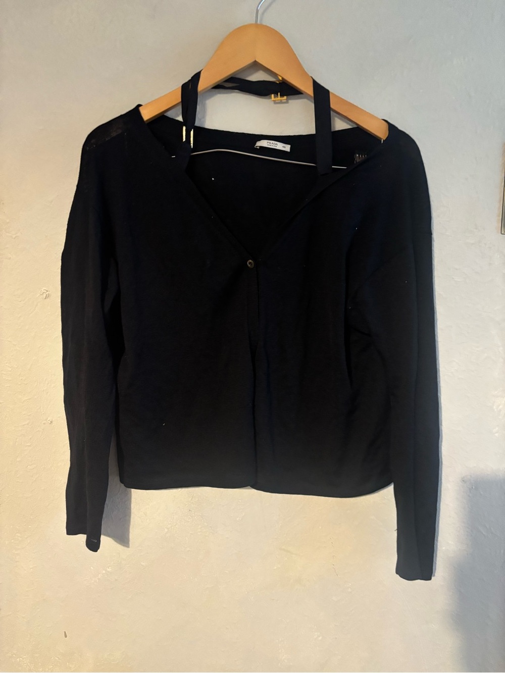 Prada Black Long-Sleeve Lightweight Top